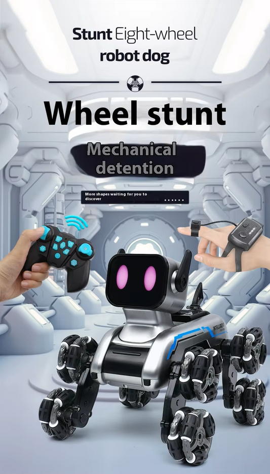 🔥New Hot Selling🔥Stunt Eight Wheel Smart Remote Fancy Control Robot Dog