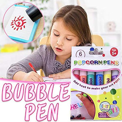 DIY Bubble Popcorn Drawing Pens (6 PCs)