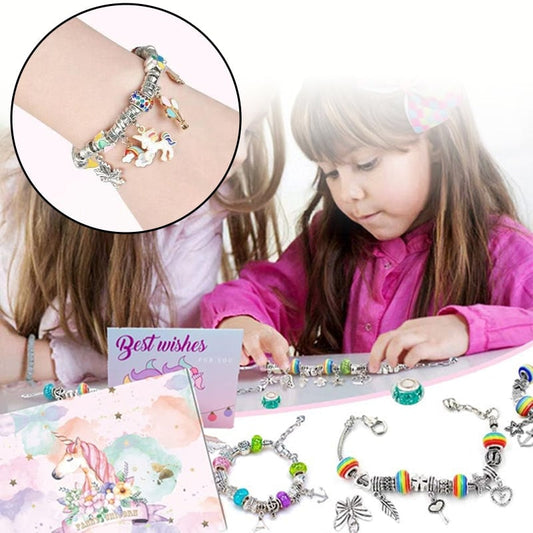 🎄Christmas Promotion 50% OFF🎅✨🌸Girls Charm Bracelet Making Kit💎✨