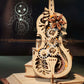 Assembled cello music box made of wood