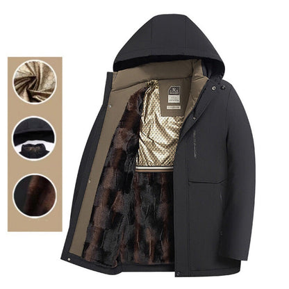 Men’s Winter Thermal Thick Hooded Parka Coat